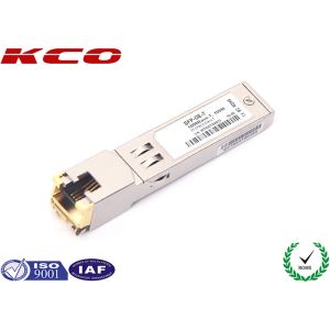 RJ45 Copper SFP Fiber Optic Transceiver 1.25G 1000BASE-T For CAT6 CAT7