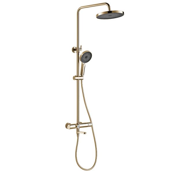 Wall mounted Gold Bathroom Shower Set D 406.4mm 3 Function