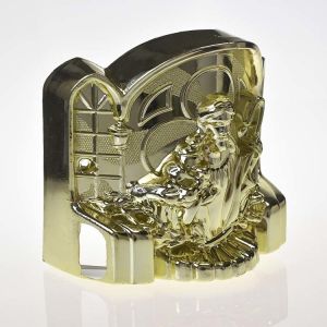 Luxury Design Coffin Decoration Non Toxic Materials With Steel Bar Handle