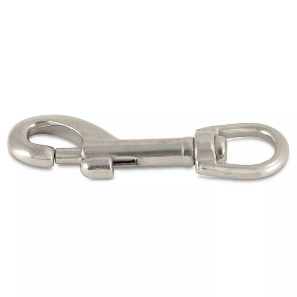 Polished Stainless Steel 316 Double Ended Bolt Snap Hook for OEM Acceptance and Finish