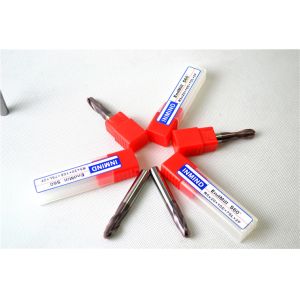 10 mm High Precision Ball Nose End Mill with HRC55 TiSiN Coating , 0.5 UM grain