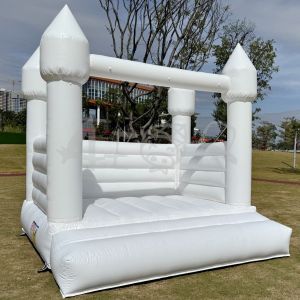 PVC Jumping Castle Inflatable Bounce House White Wedding Bouncy Castle