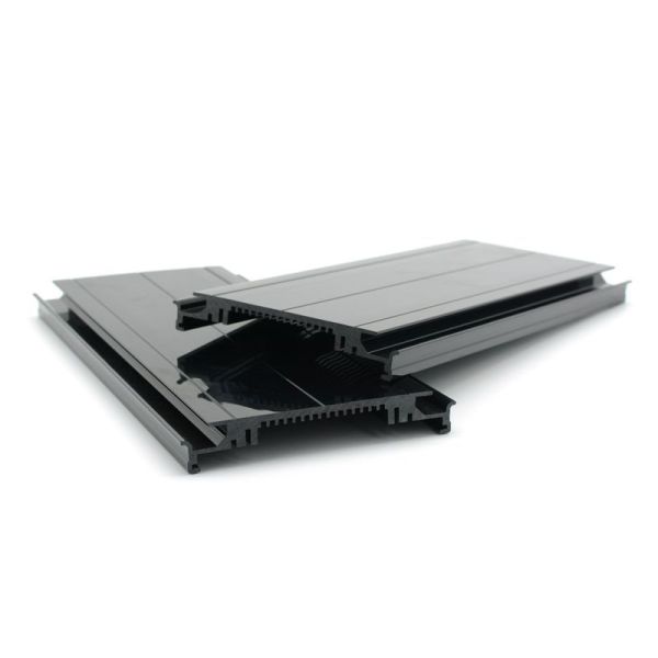 Black Pvc Door Profile Profiles High UV Protection Upvc Window Frame Profile Plastic Customized