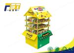 Four Sided Durable Cardboard Pallet Display Stand For Supermarket Promotion