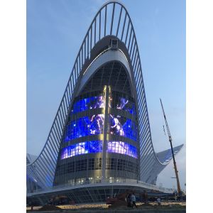 Waterproof IC MBI5024 P31.25 Transparent Grid LED Display Mesh LED Screen LED