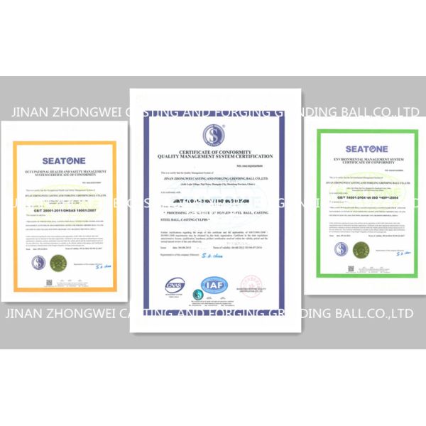 Ball mill / cement plant cast iron ball with high chromium Breakage-1%