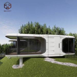 China Fireproof Capsule Prefabricated Glamping Pods Homes 29.6m2 on sale