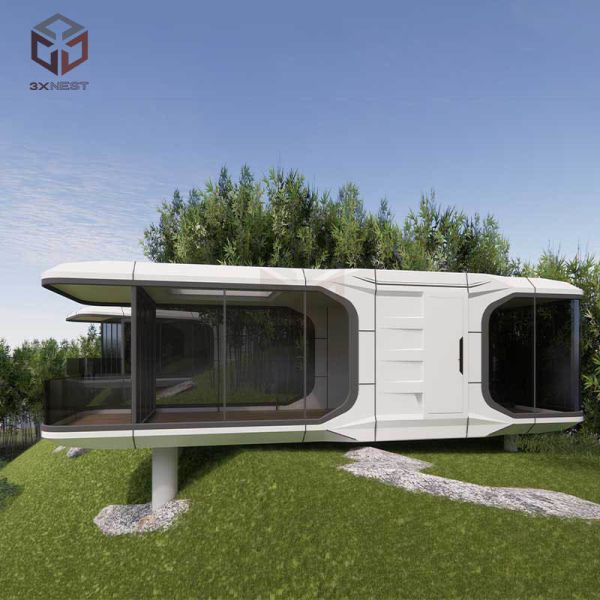 Buy Fireproof Capsule Prefabricated Glamping Pods Homes 29.6m2 at wholesale prices