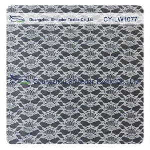 White Thin Plain Flower 100% Nylon Net Mesh Lace Fabric 1.5 - 1.55m Width