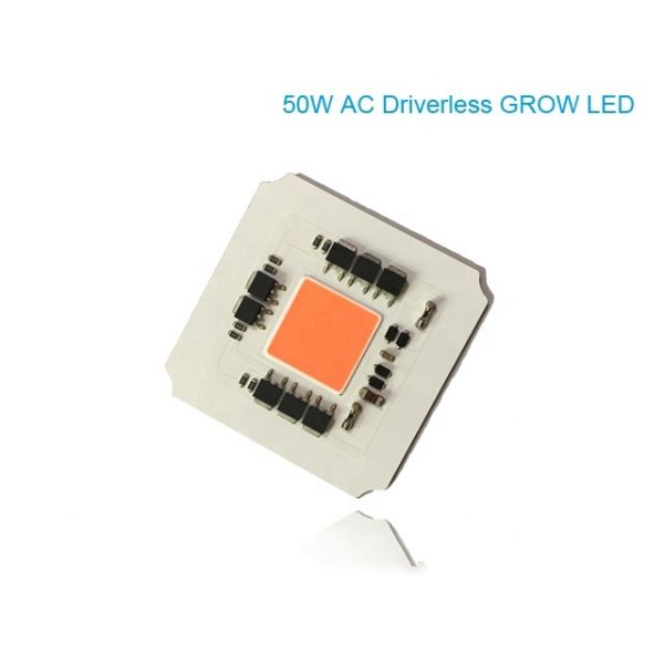 High Efficiency Driverless 100W AC220v 380-780nm COB Led Full Spectrum Grow Light Chip for Led Plant Growing Light
