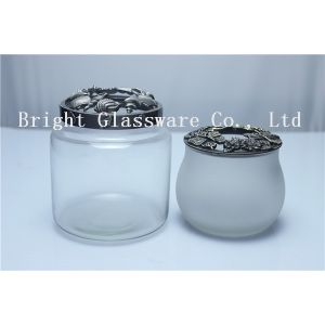 Top popular design glass jar metal lids sale