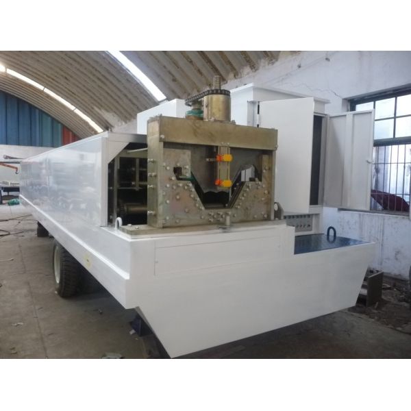 Chain Drive Galvanized Steel Roofing Sheet Roll Forming Machine With Hydraulic