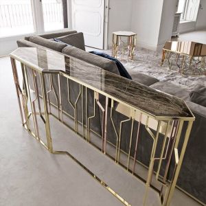 Titanium 900mm Hallway Table With Cabinets 21.6 Inch