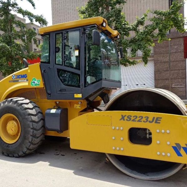Used XCMG 22 Tons Single Drum Vibratory Road Roller XS223JE