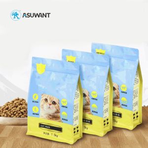 Gravure Printing Zip Closure 120mic VMPET Pet Food Pouches