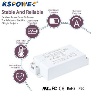 Single Phase Plastic LED Driver Output Type 220v LED Strip Dimmable Driver