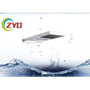 China 230x530mm Solid Square Ultra Thin Brushed 304 Stainless Steel Waterfall Shower Sprinkler  Head on sale