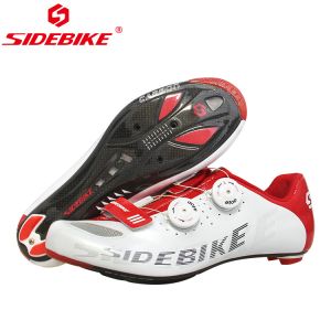 Athletic Speed Breathable Cycling Shoes , Road Riding Shoes Good Shock