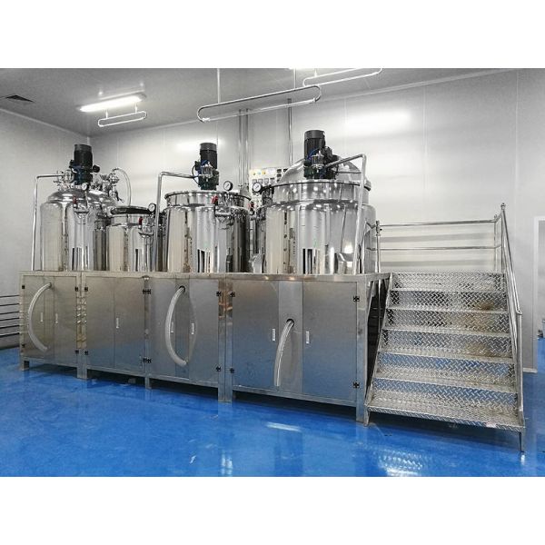 5000L Gel Shampoo Homogenizer Emulsifier Mixer Liquid Hand Wash Making Machine