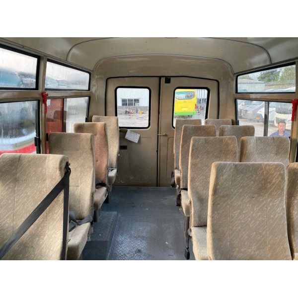 Used Mini Van 136hp DongF EQ6600 17seats Yuchai Engine Euro 4 Left Hand Drive