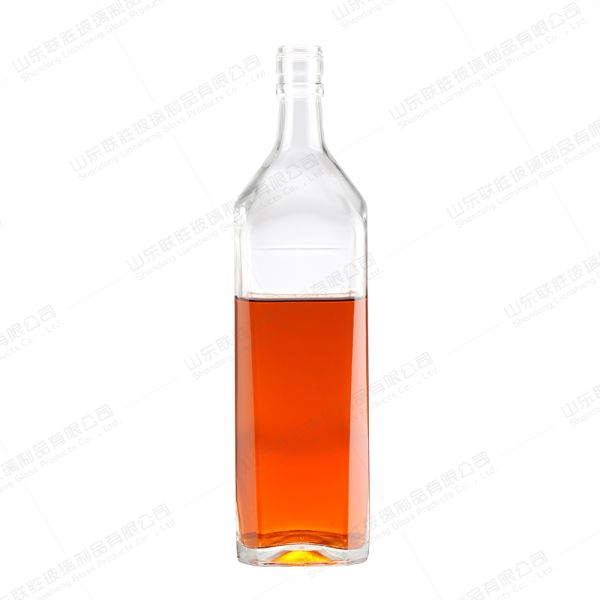 Rubber Stopper 100ml 250ml 500ml 750ml Plain Classic Transparent Glass Liquor Bottle