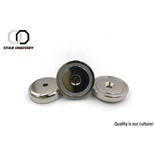 Buy Customized Neodymium Pot Magnets , Strong Neodymium Magnets With Screw at wholesale prices