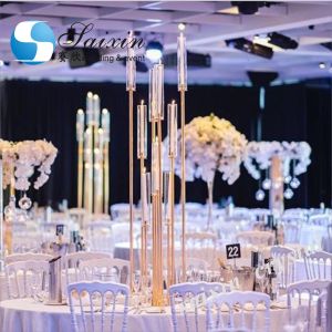 wholesale floor standing metal candle holders for event decor