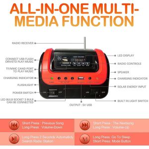 ROHS Indoor Solar Homenlighting With Bulb Ceiling Light Garden