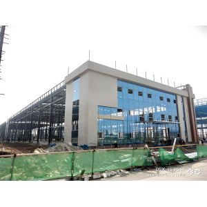 China Steel Structure Prefab Car Showroom Warehouse Glass on sale