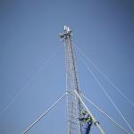 Telecom Communication Guyed Wire Tower Steel 30M Lattice Triangle Triangular