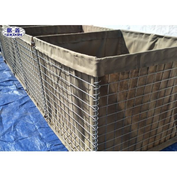 Buy Geotextile Lined Military Sand Wall, Secuirty Sand Hesco Bastion Wall at wholesale prices