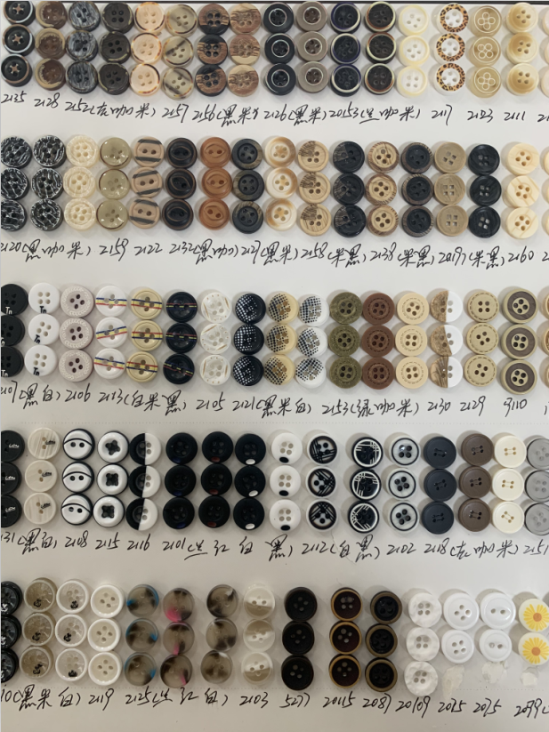 wholesale large quantity plastic shirt coat button shine stone button for garment