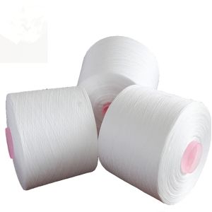20/2 40/2 Raw White 100% Polyester Ring Spun Yarn with S/Z Direction