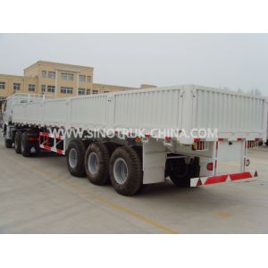 Dropside Lightweight Heavy Duty Semi Trailers With Waterproof Cover And Slider