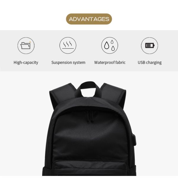 Factory customized logo schoolbag 15.6 inch Laptop Bag Fashion teenagers school bag men backpack