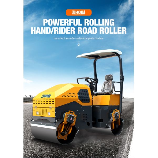 3 Ton Mini Asphalt Road Roller Diesel Engine Ride on Small Road Roller Road Compactor Factory Price