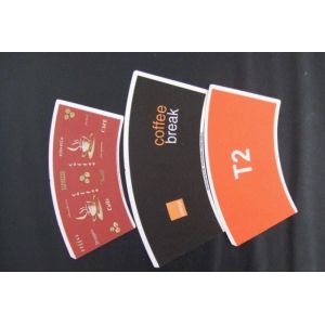 FDA Certified PE/PLA Coated 9oz 10oz Printed Paper Cup Fan In Net Weight