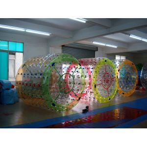 Quality 2014 Amusement Inflatable Water Roller Ball with Colorful Dots for sale
