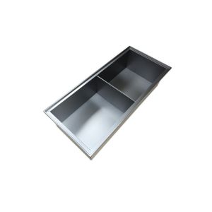 Waterproof Shower Niche Tray with Double Shelf and LED Light Modern Design Style