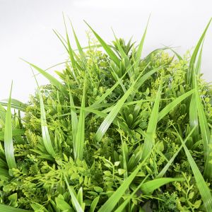 Plastic Restaurant Artificial Greenery Wall Panels 45mm