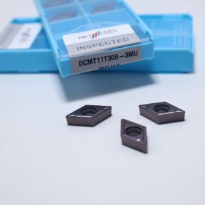 DCMT07 DCMT11T3 55° Rhombic Carbide Turning Inserts for Steel, Stainless Steel,