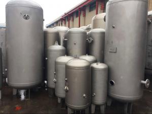 Quality Vertical Stainless Steel Low Pressure Air Tank Frosting / Polishing Surface Treatment for sale