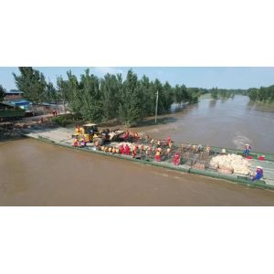 Complete Length 104m Military Pontoon Bridge Heavy Pontoon Equipment