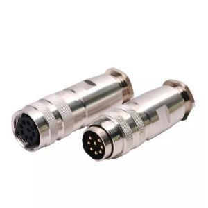 Straight Wire Aviation Plug AISG Cable Assembly Connector M16 5 Pin 8 Pin