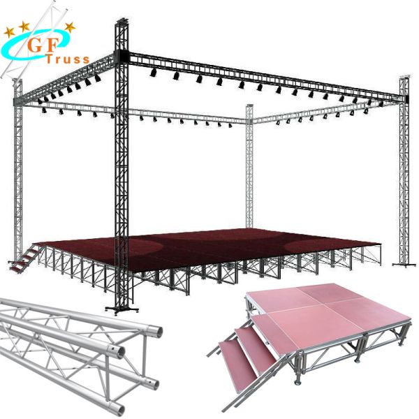 Buy Outdoor Events Portable Aluminum Stage For Truss Roof Systems at wholesale prices