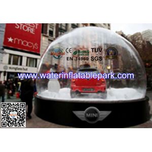 Snow Globe Inflatable Bubble Tent Trade Show , Adverting Transparent Bubble Dome
