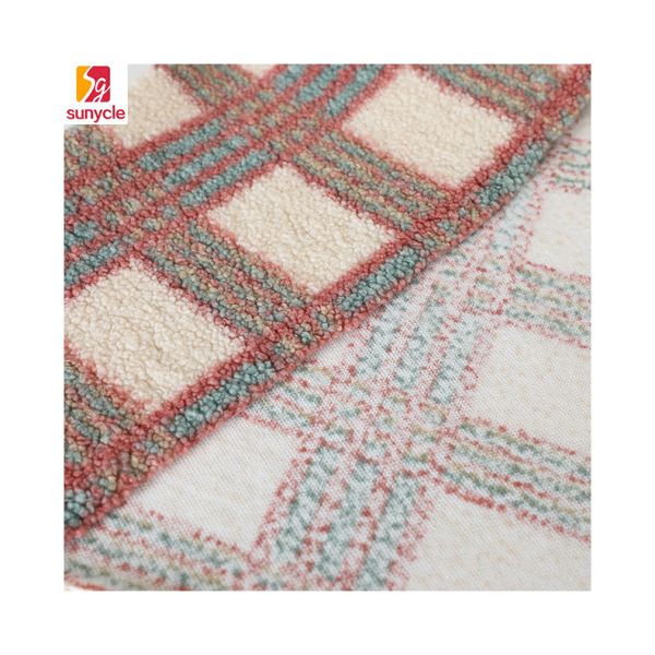 Buy High Durability Sherpa Fleece 100% Polyester Fabric 150D Soft at wholesale prices