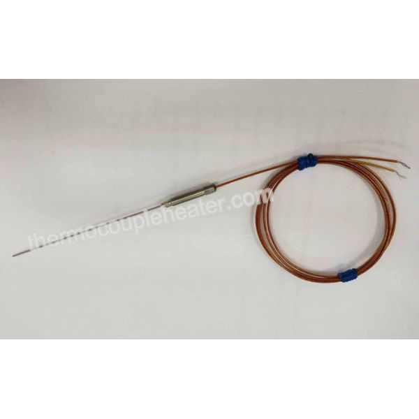 Buy 1.0MM Type K J Hot Runner Thermocouple RTD With Kapton Cable And Metal Transition at wholesale prices