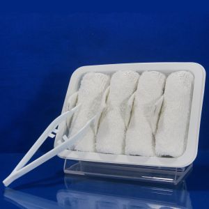 Compressed Disposable Airline Satin Viscose Towel