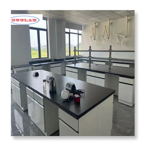 Buy Smooth Surface Chemistry Lab Bench - Blue with High Environmental Friendliness at wholesale prices